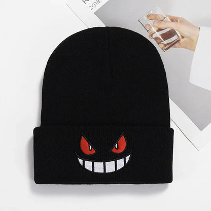 Embroidered Winter Beanie – Warm Unisex Hip Hop Ski Hat