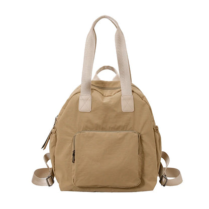 Women's Lightweight Nylon Backpack – Large Capacity Multi-Pocket Daypack