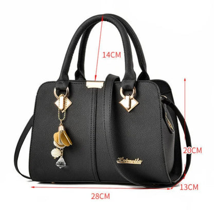 Large Capacity PU Leather Handbag Women Shoulder Crossbody Bag
