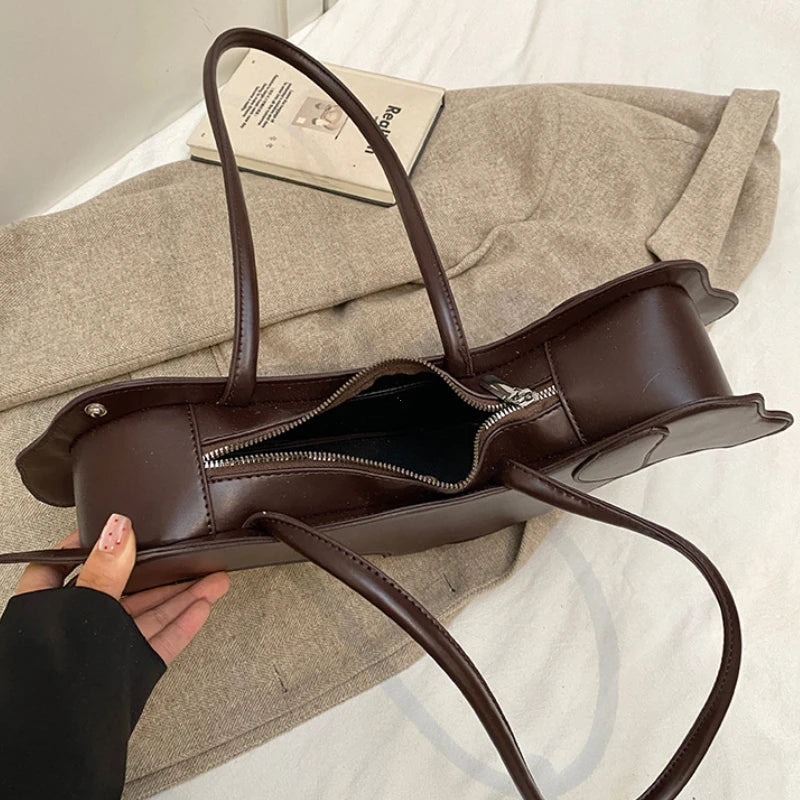 Dachshund Shoulder Bag – 3D PU Leather Novelty Handbag