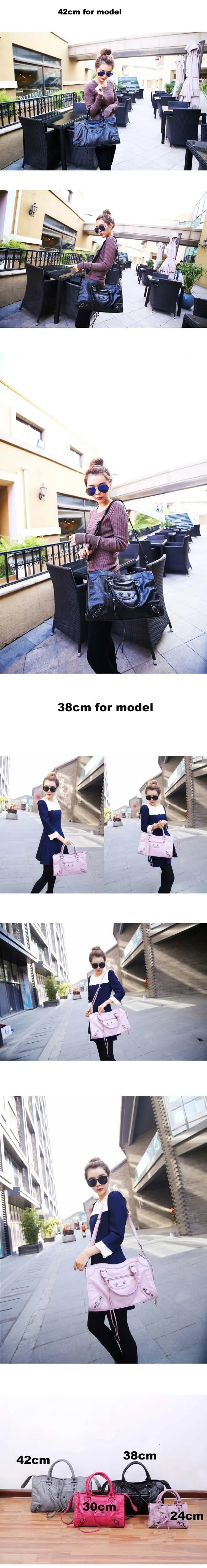 City Motorcycle Shoulder Bag Tote Women Luxury Designer Autumn Winter Handbag Crossbody Large