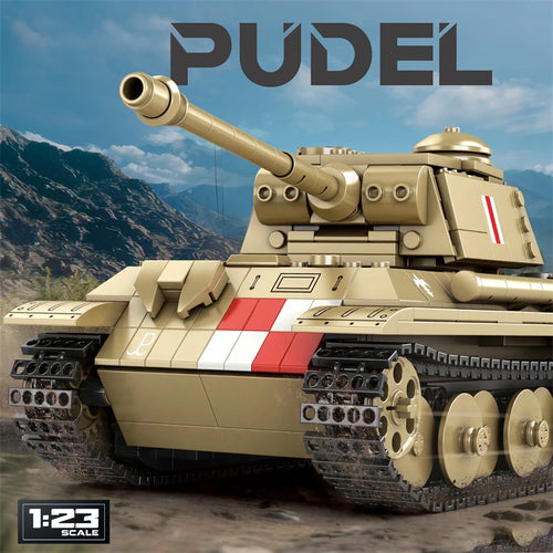 WW2 Tank Building Blocks Set – 1:23 Scale Military Model Kit