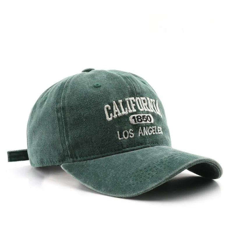Vintage Washed Baseball Cap – City Embroidery Unisex Dad Hat