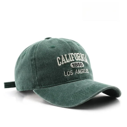 Vintage Washed Baseball Cap – City Embroidery Unisex Dad Hat