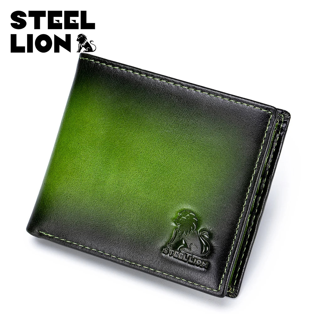RFID Blocking Genuine Leather Bifold Wallet for Men