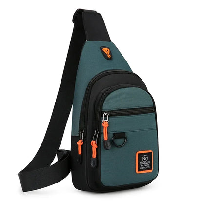 Men's Crossbody Sling Bag – Lightweight Oxford Chest Pack