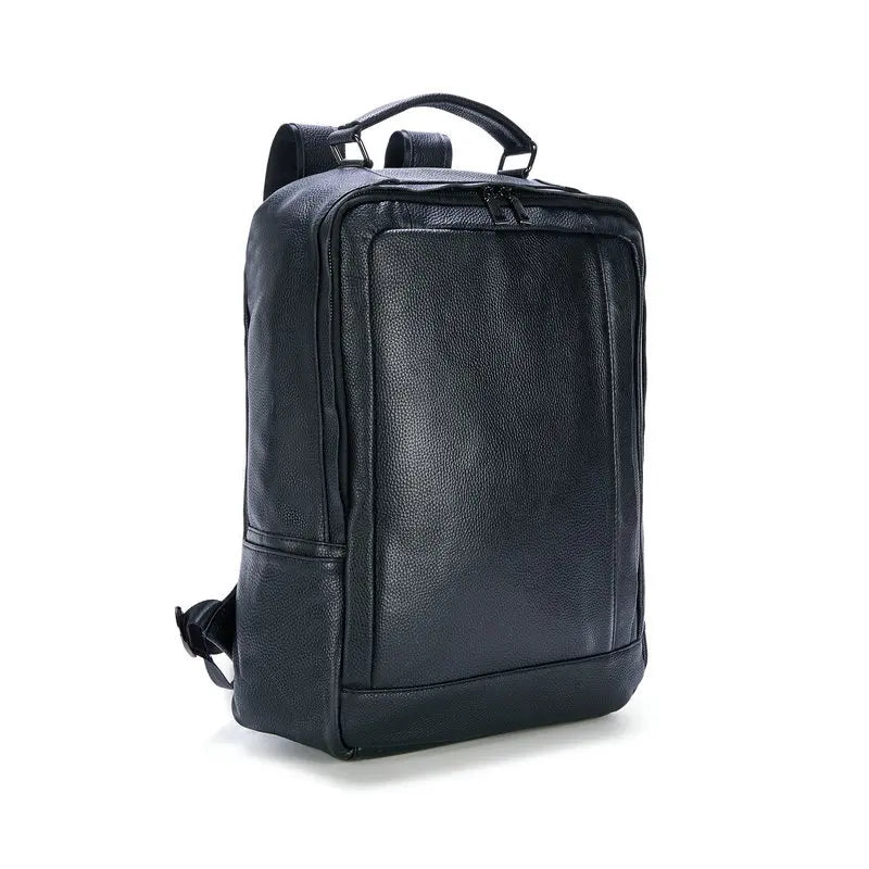 Genuine Leather Men's Laptop Backpack – Luxury Business & Travel Bag