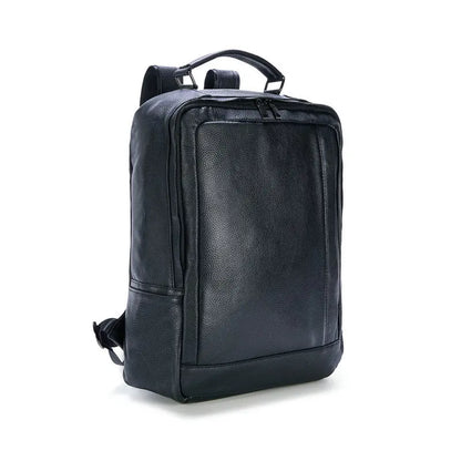 Genuine Leather Men's Laptop Backpack – Luxury Business & Travel Bag