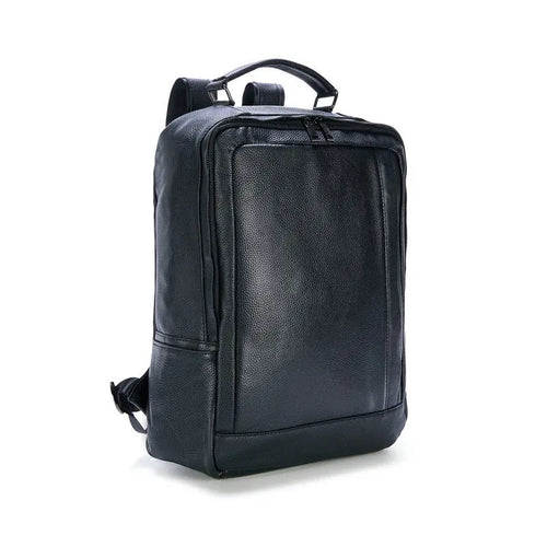 Genuine Leather Men's Laptop Backpack – Luxury Business & Travel Bag