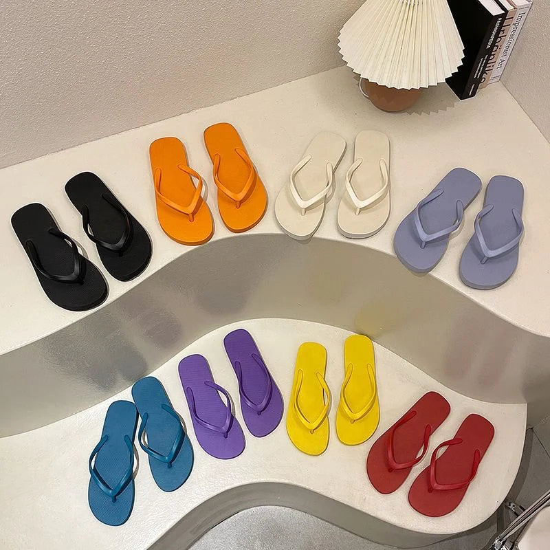 Women's Colorful Non-Slip Beach Flip Flops – Summer Sandals