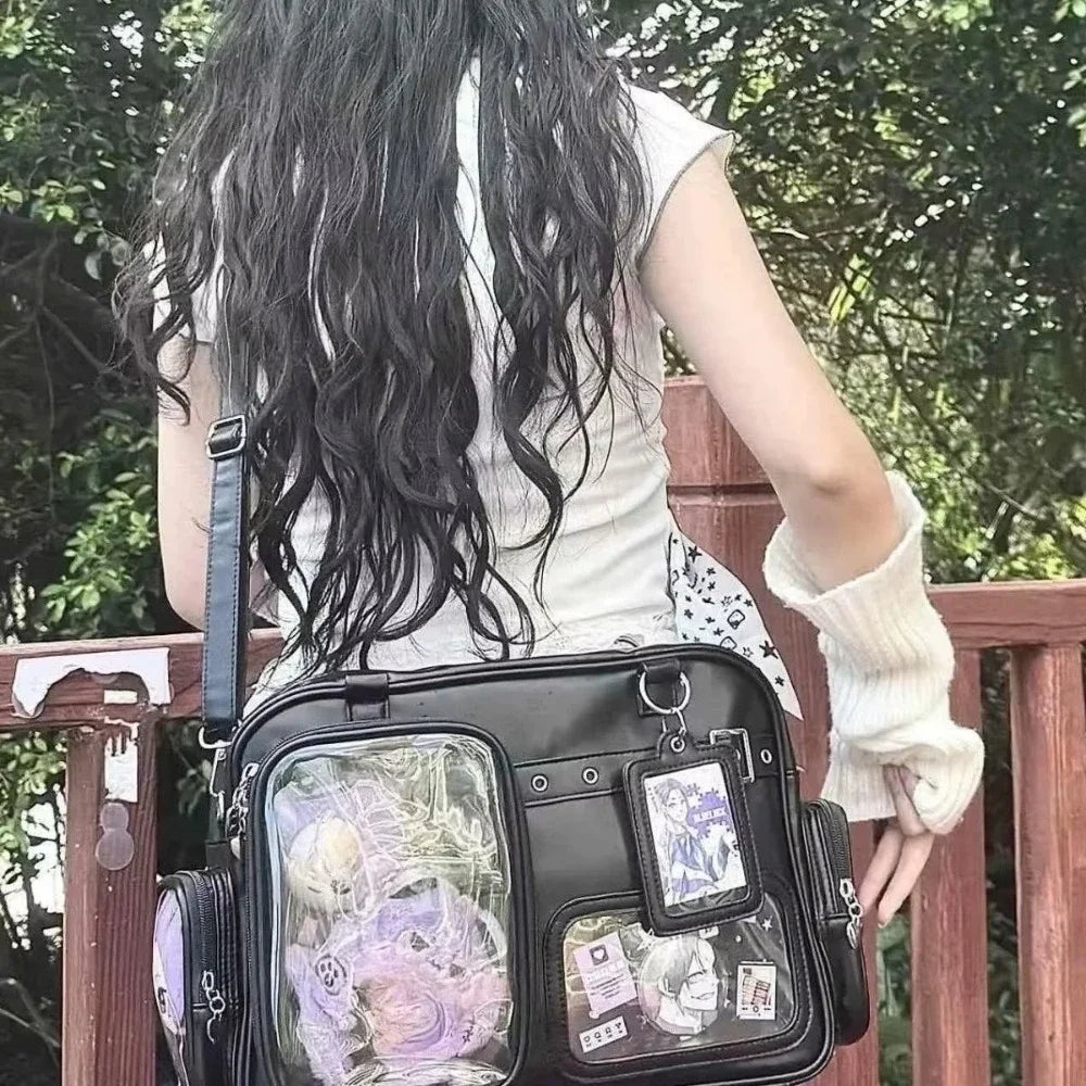 Ita Bag Large Capacity Clear Window Shoulder Bag