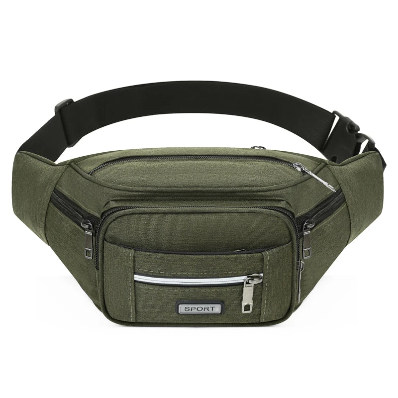 Waterproof Waist Bag – Men's Anti-Theft Chest Pack for Travel & Sports