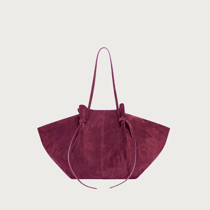 Large Capacity Women's Wing Shoulder Bag – Luxury Suede Tote