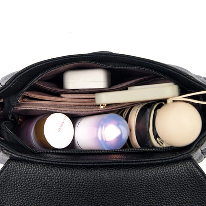 Women's Luxury PU Leather Crossbody Bag – Designer Shoulder Purse