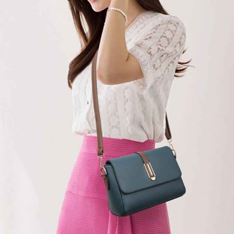 Women's PU Leather Crossbody Bag – Stylish Shoulder Sling Purse