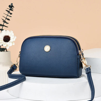 Dual Zipper Crossbody Bag – Trendy NVSHI Shoulder Bag
