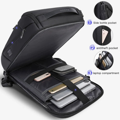 BANGE 17" Waterproof Laptop Backpack with USB Charging – Travel & Business Bag