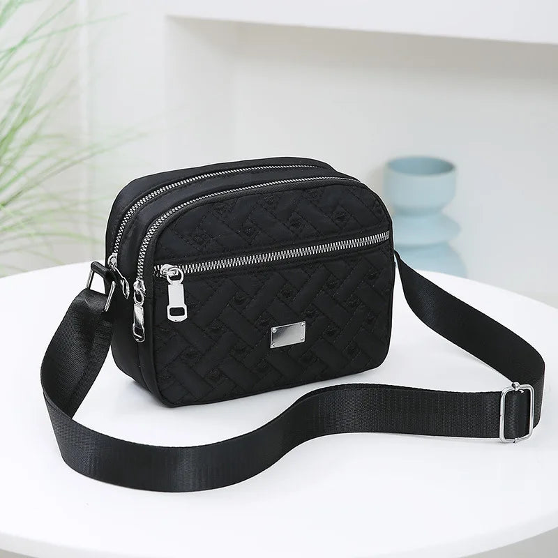 Quilted Crossbody Bag for Women – Lightweight Messenger Purse