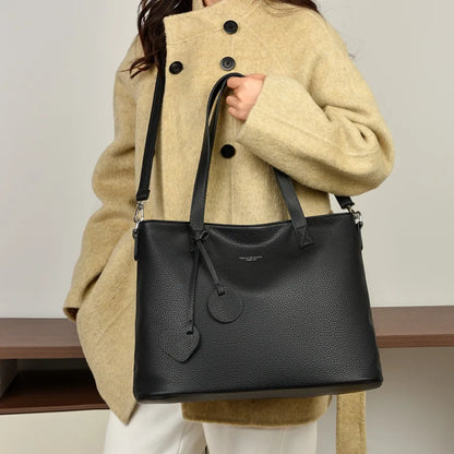 Soft Leather Tote Bag for Women – Designer Shoulder & Crossbody Handbag