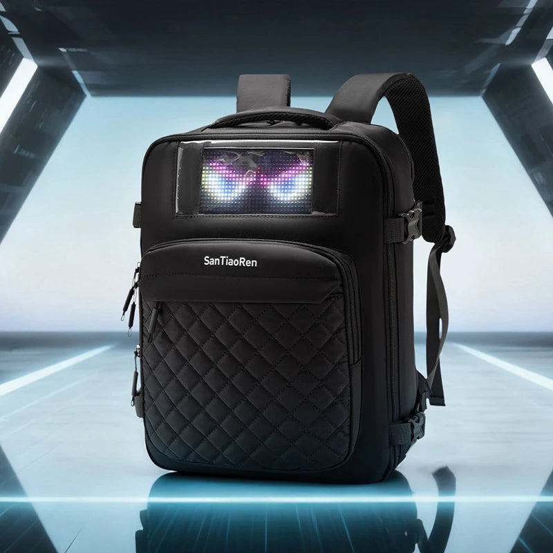 LED Display Laptop Backpack – Large Capacity Smart Bag