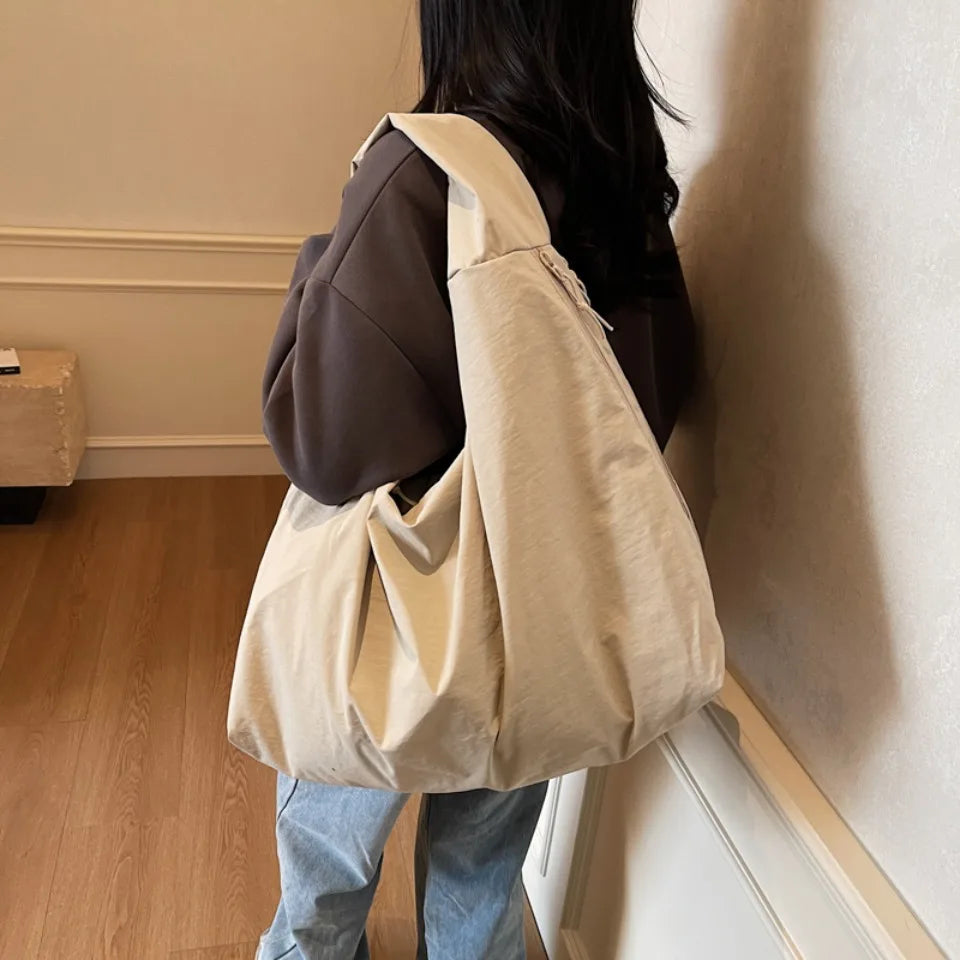 Large Capacity Nylon Tote Bag – Women's Casual Shoulder Bag