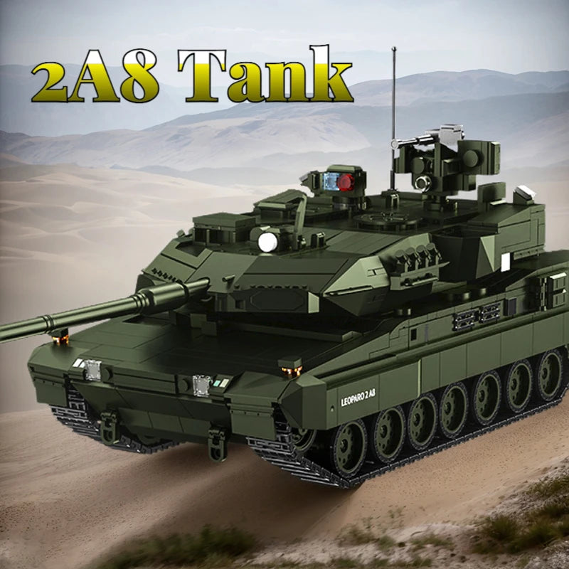 Leopard 2A8 Tank Building Blocks Set – 2300 Pcs MOC Army Model
