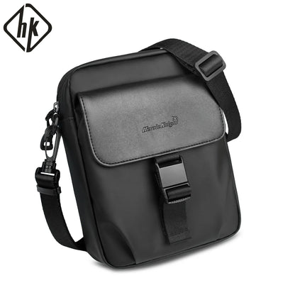 Mini Crossbody Shoulder Bag for Men – Water-Resistant Travel Passport Pouch