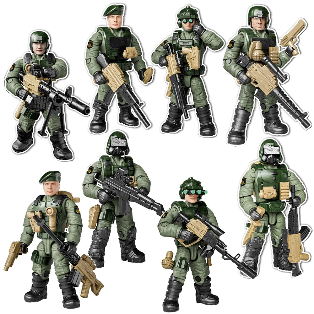 Special Forces Military Soldier Action Figures Building Blocks Set