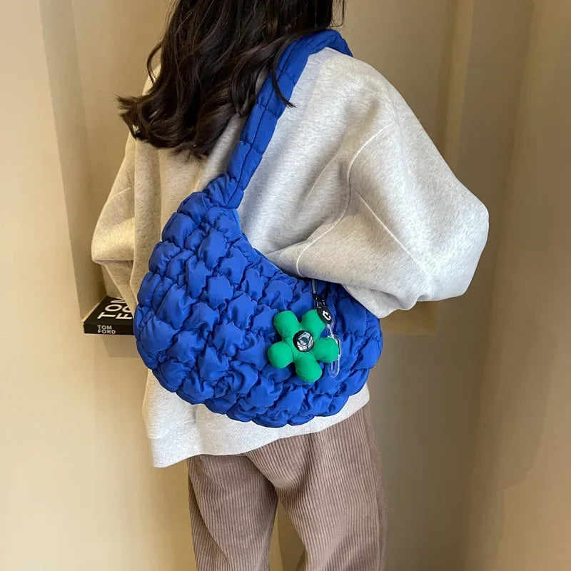 Puffy Cloud Shoulder Bag for Women – Korean Cute Style