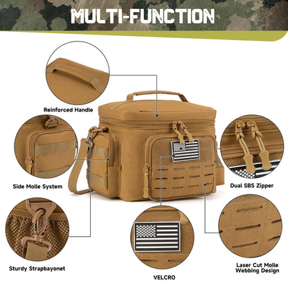 Tactical Lunch Box for Men – Insulated Heavy Duty Work Bag