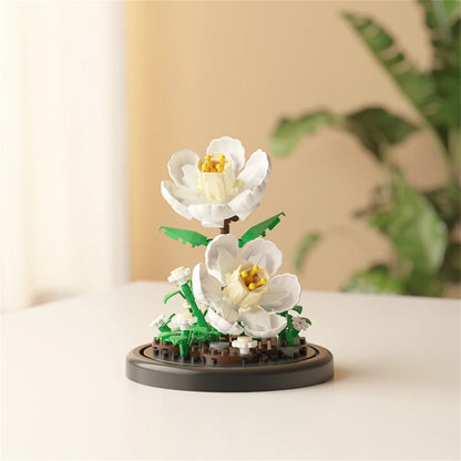 Eternal Flower Micro Building Blocks Bonsai – Home Decor Set