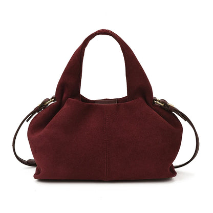 Faux Suede Mini Handbag – Luxury Women's Top-Handle Bag