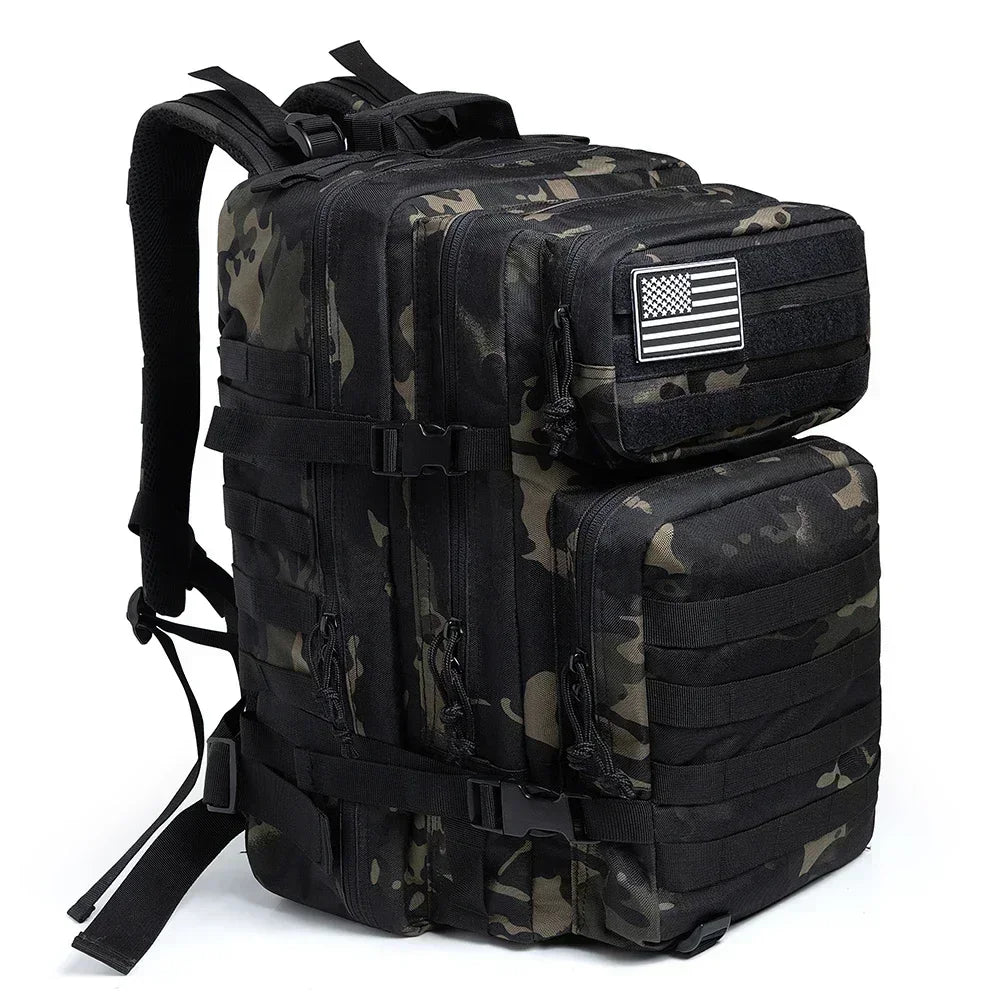 45L Tactical Hunting Backpack – Large Capacity MOLLE Rucksack