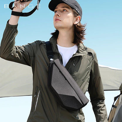 BANGE Men's Waterproof Crossbody Sling Bag – Multifunction Chest & Shoulder Messenger
