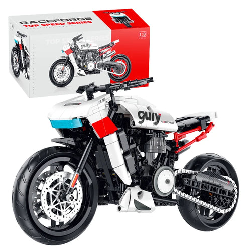 Racing Motorcycle Building Blocks Set – MOC Technic Bike Model