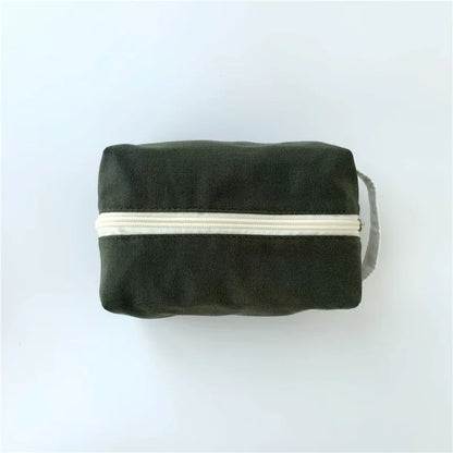 Canvas Cosmetic Bag Travel Makeup Organizer Pouch