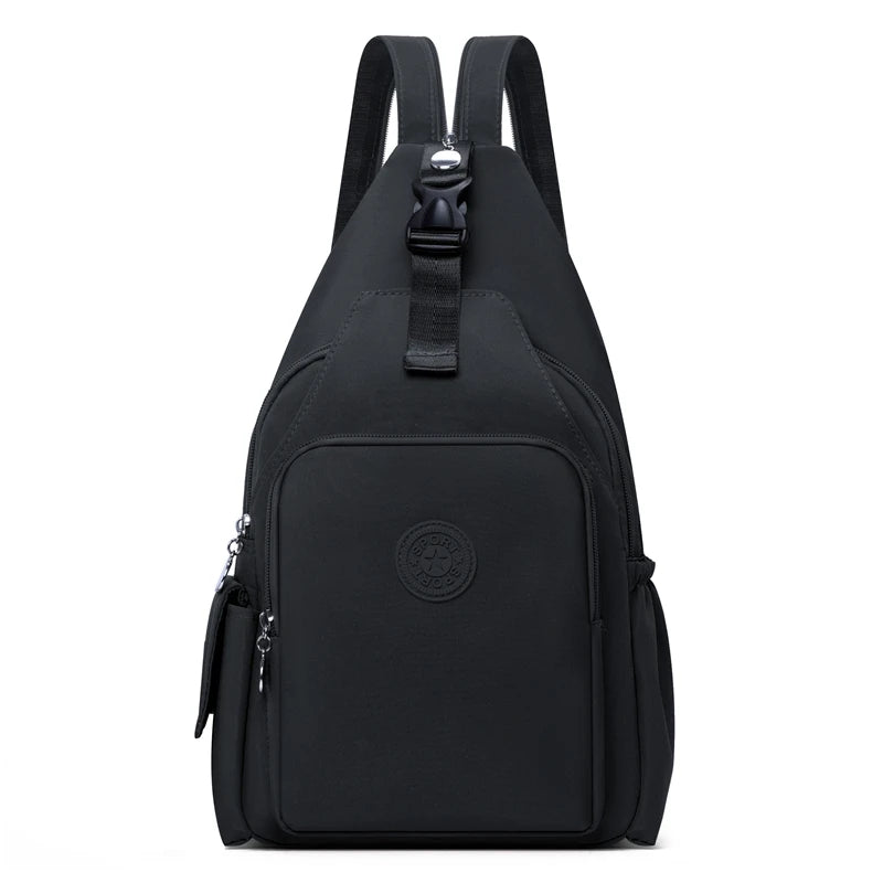 Crossbody Sling Backpack for Women – Large Capacity Nylon 2-in-1 Bag