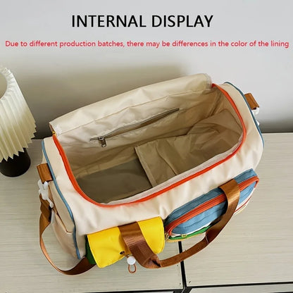 Gym Duffle Bag with Shoe Compartment – Large Oxford Fabric Travel Bag