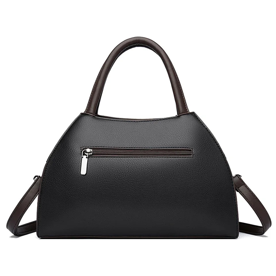 Luxury Floral Embossed Leather Handbag for Women