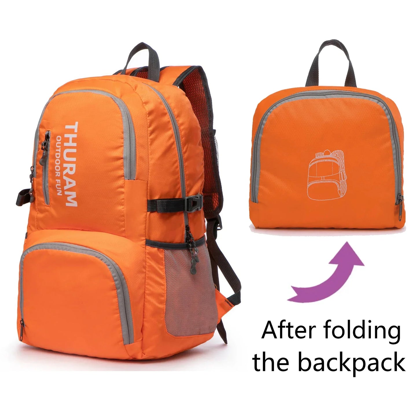 35L Packable Backpack – Lightweight Foldable Hiking Daypack