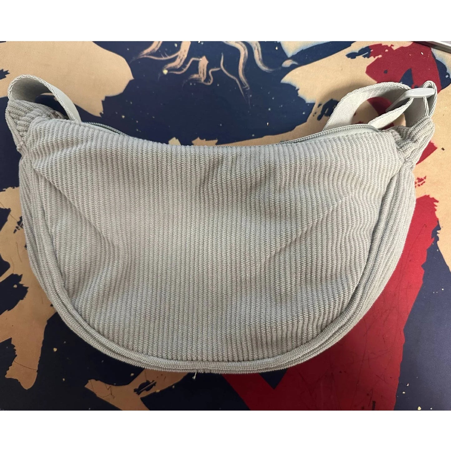 Corduroy Hobo Shoulder Bag for Women – Casual Crossbody Purse