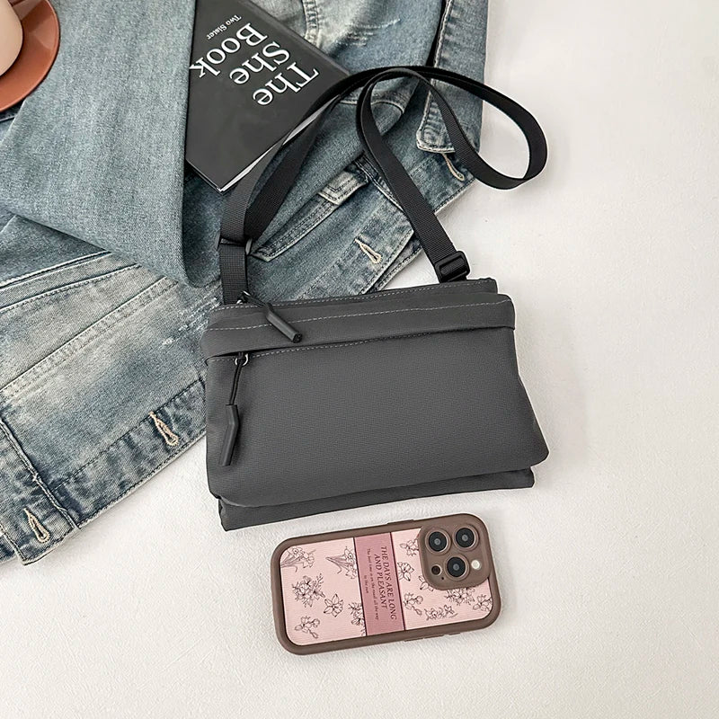 Waterproof Nylon Crossbody Messenger Bag – Unisex Shoulder Bag