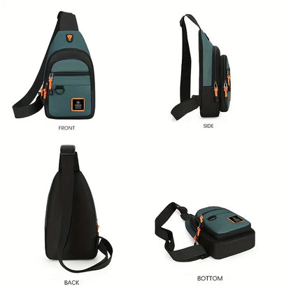 Men's Lightweight Sling Chest Bag Casual Crossbody Pack