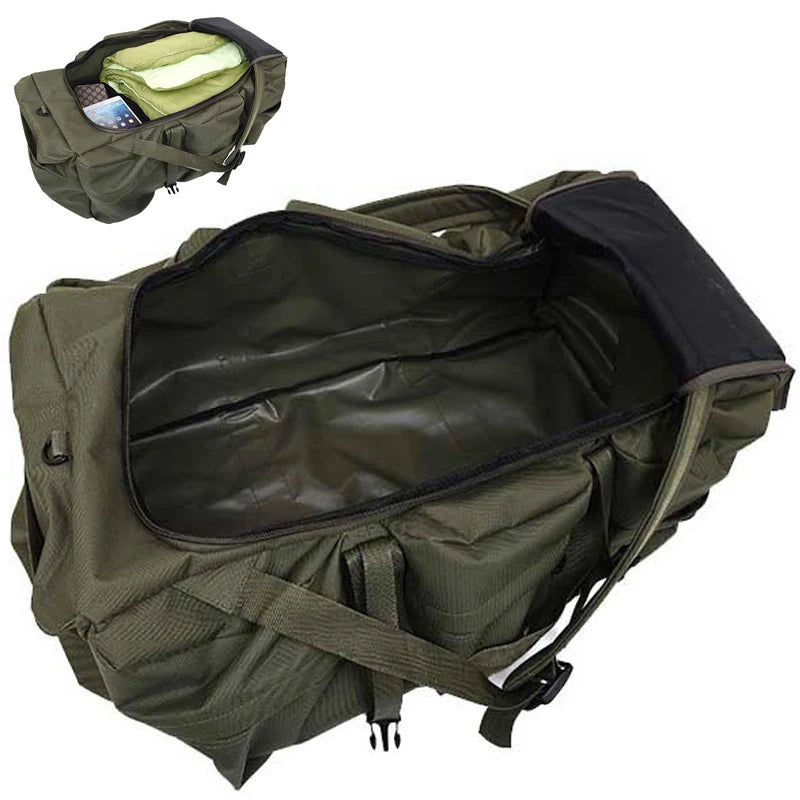 100L Tactical Backpack & Duffel Bag – Large Hiking Travel Bag