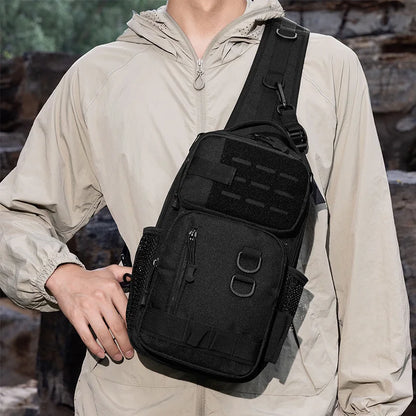Tactical Sling Bag – Fishing, Hiking & Camping Crossbody Backpack