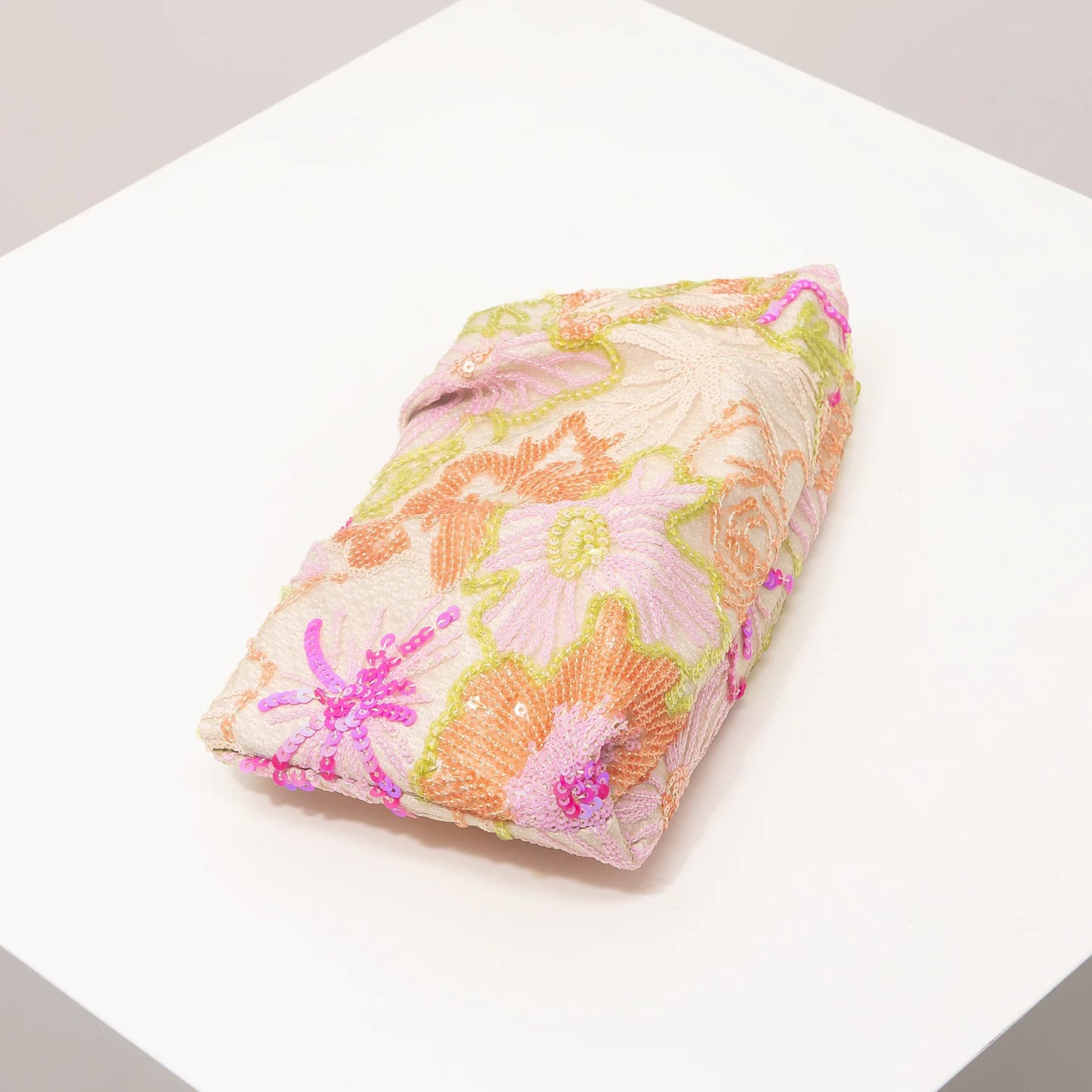Clutch Bag Sequin Bag Floral Pop Embroidery Bag Gala Night Prom Bag