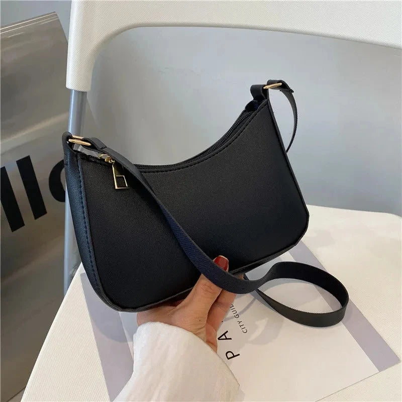 PU Leather Underarm Shoulder Bag for Women