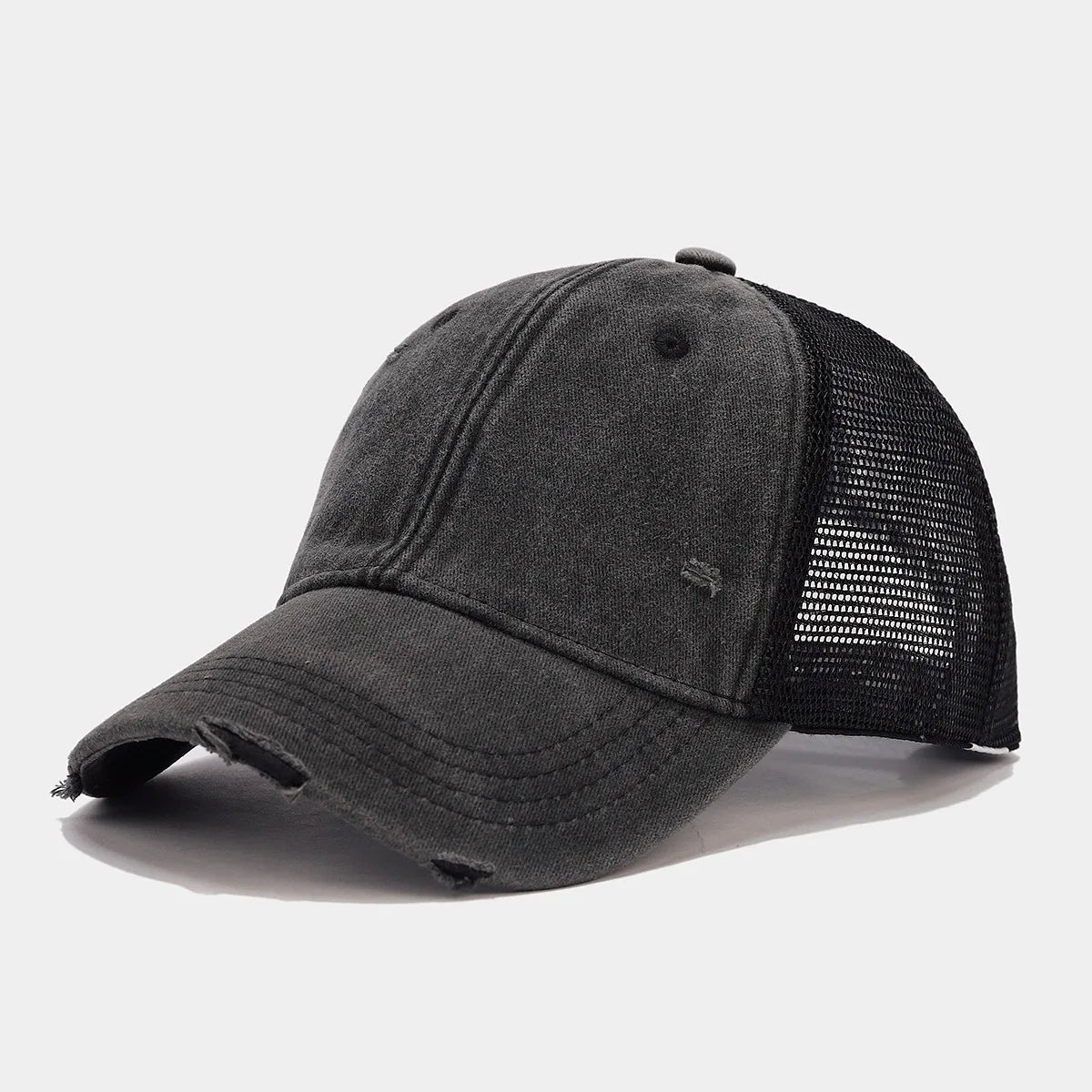 Mesh Baseball Cap – Vintage Washed Trucker Hat