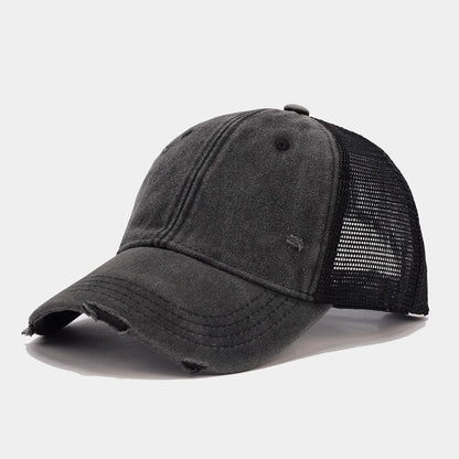 Mesh Baseball Cap – Vintage Washed Trucker Hat