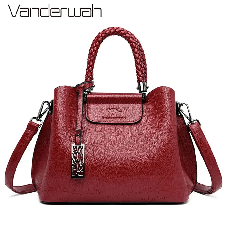 Luxury Stone Pattern Women's Handbag Crossbody Shoulder Bag